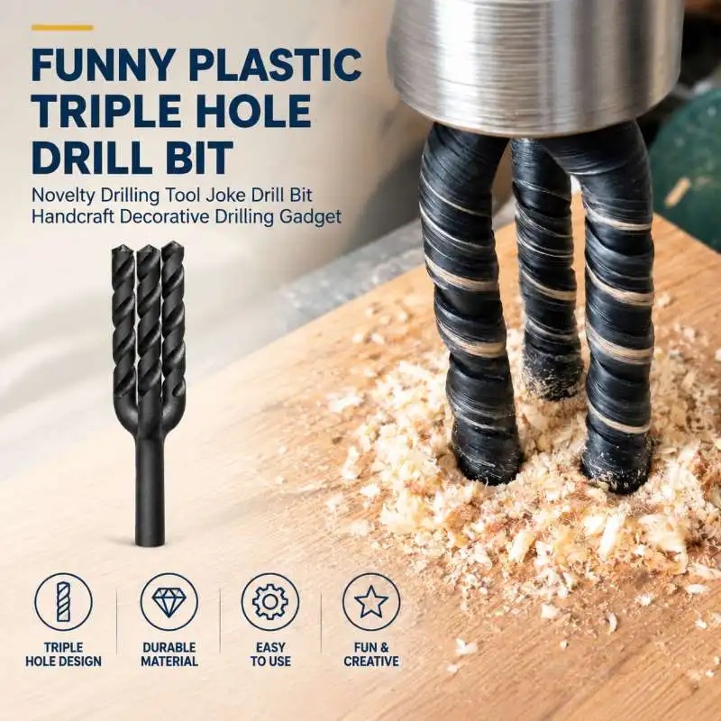 Woodworking Jokes - Lustiger Kunststoff-Bohrer mit drei Löchern, ein