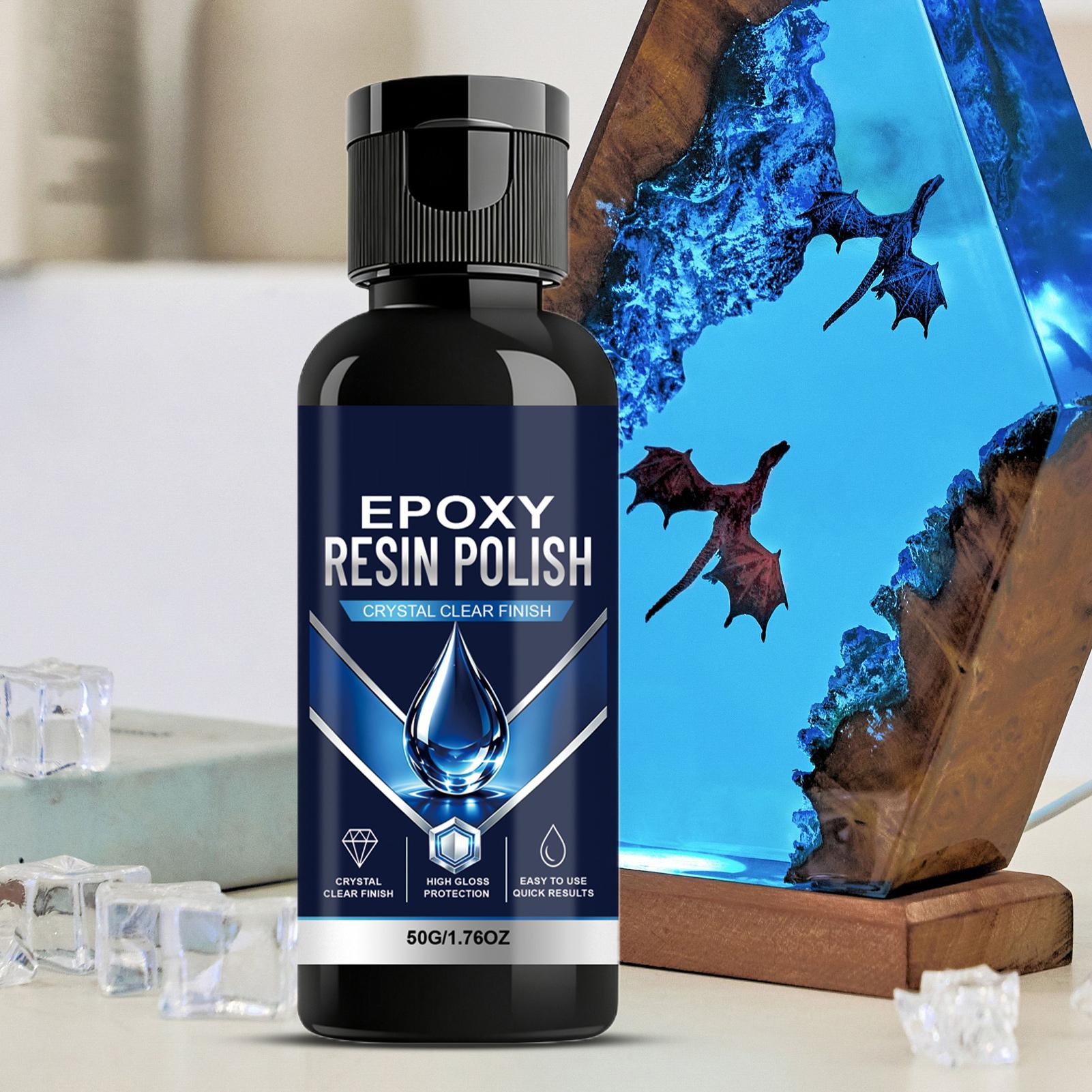 Woodworking Resin - Epoxidharz-Restaurierungsflüssigkeit Tischplatten-Poliermittel Schnellglanz-Restaurator für Harzkunst Holzbearbeitung