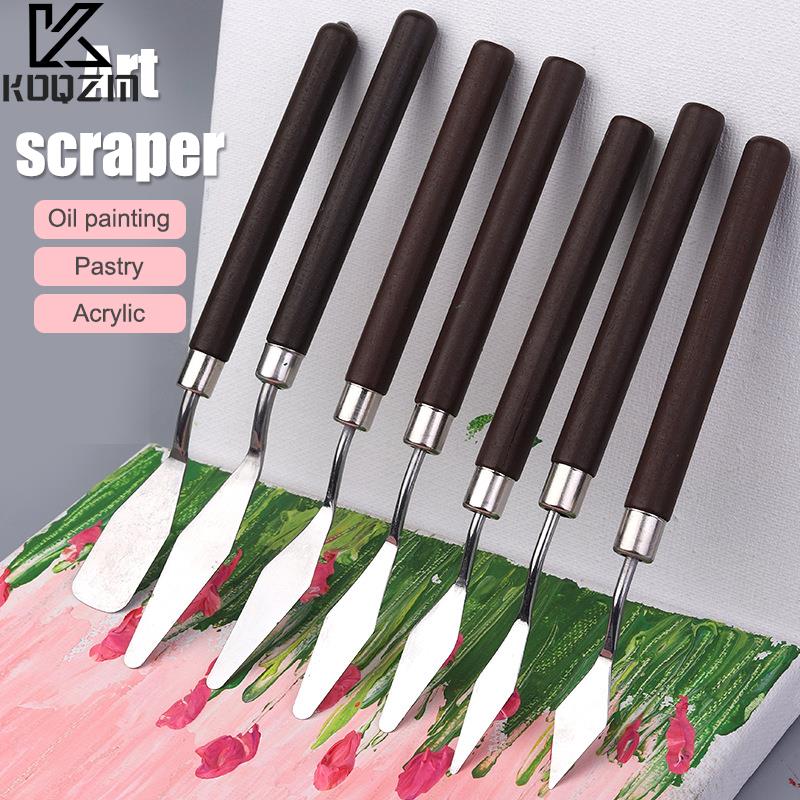 1-7Pcs Edelstahl Spachtel Kit  – Drawknife Blade Bewertung und Preis